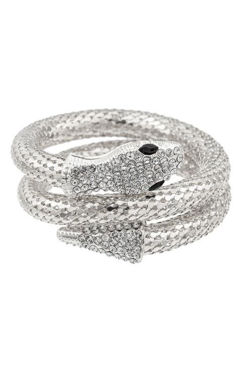 Crystal Snake Wrap Bracelet