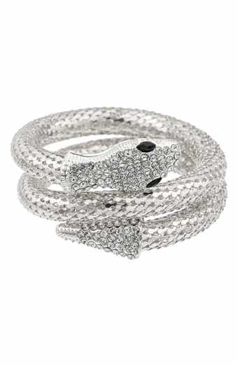 Crystal Snake Wrap Bracelet