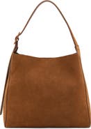 MANGO Large Suede Shopper Bag