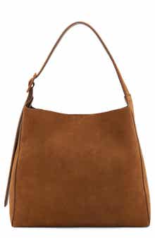 MANGO Large Suede Shopper Bag