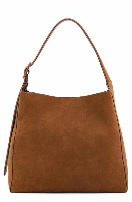 MANGO Large Suede Shopper Bag