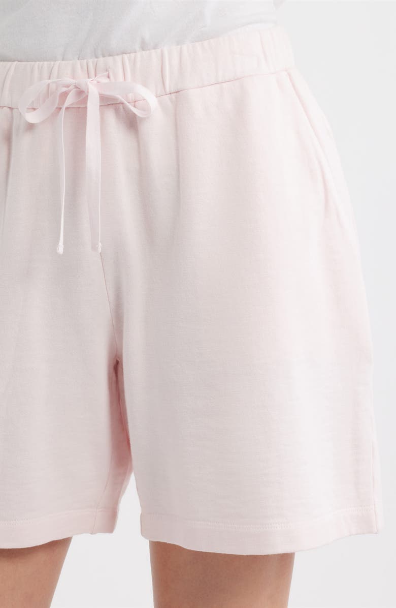 Eileen Fisher Organic Cotton Drawstring Walking Shorts, Alternate, color, Crystal Pink