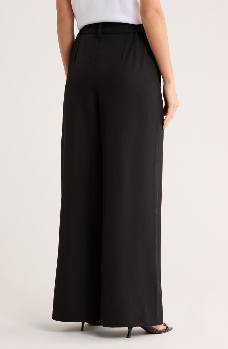 BY DESIGN Castle Wide Leg Pants, Alternate, color, Black
