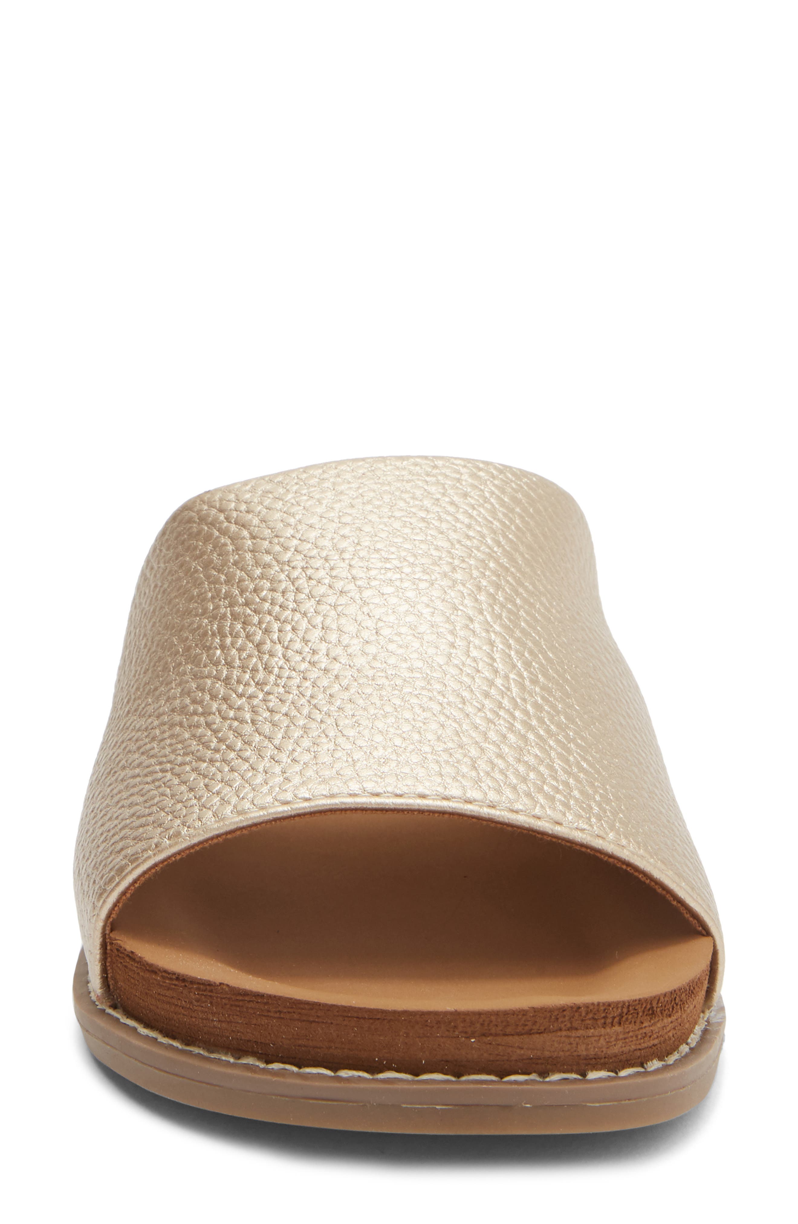 Kalo Slide Sandal, Alternate, color, PLATINO