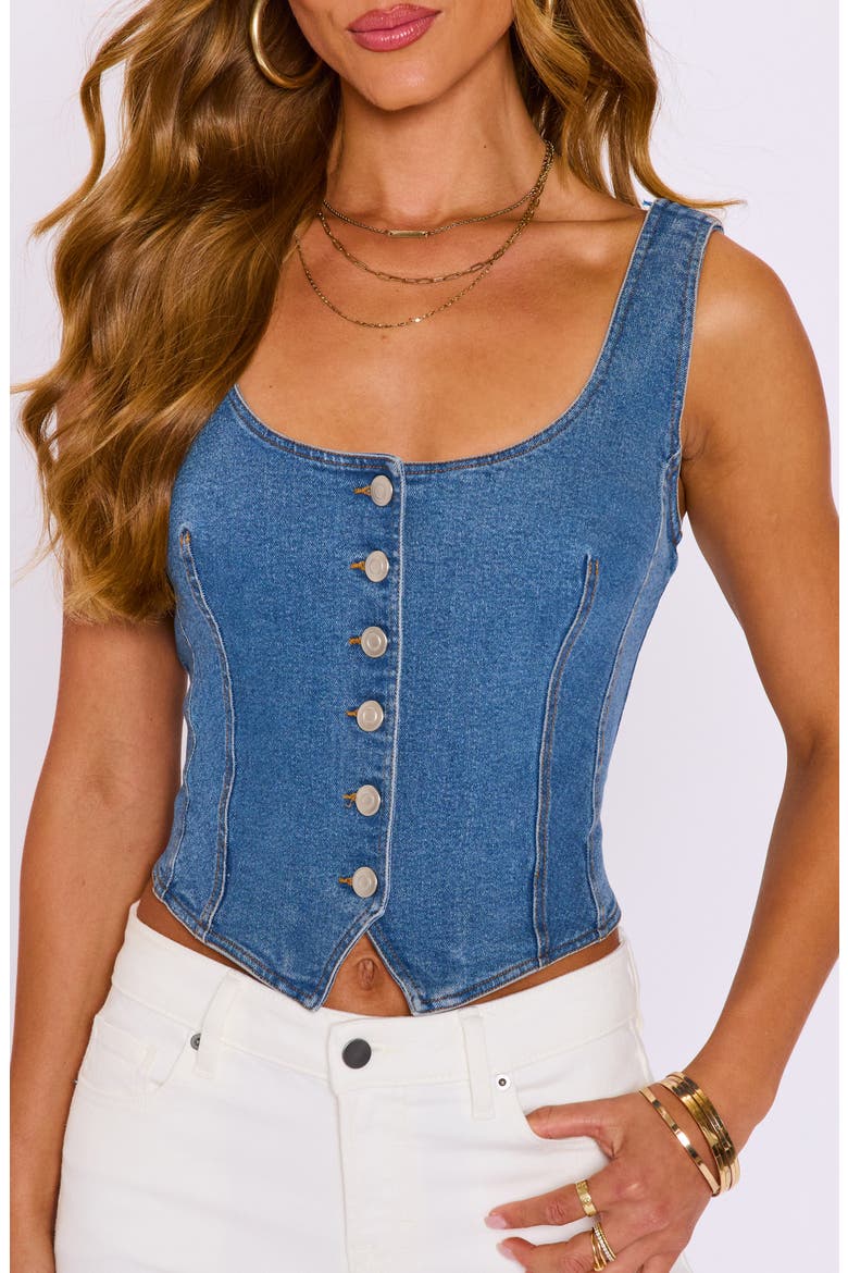 Willow Denim Vest, Alternate, color, MEDIUM WASH