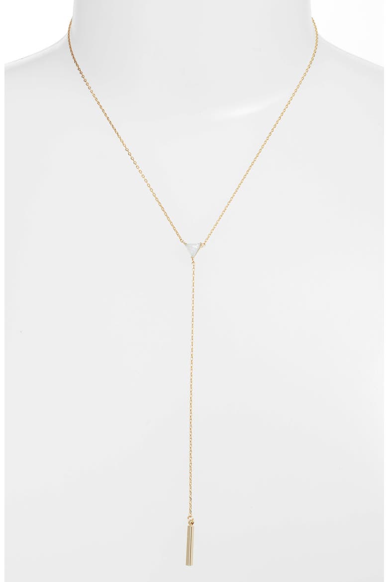 Diaz Lariat Necklace, Main, color, GOLD/ OPAL