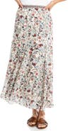 MAX STUDIO Georgette Godet Maxi Skirt