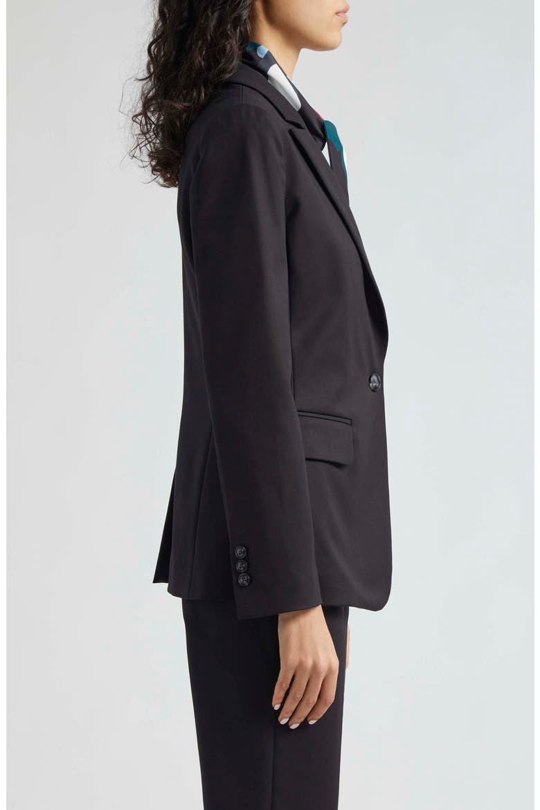 Cotton Couture One-Button Blazer, Alternate, color, SOLID BLACK