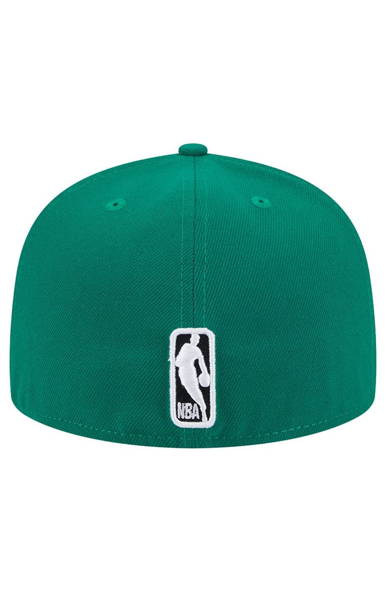 New Era Men's New Era Kelly Green Boston Celtics Sport Night Script Sided 59FIFTY Fitted Hat, Alternate, color, Kelly Green