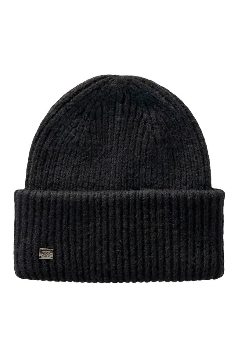 Jaya Rib Knit Beanie, Main, color, BLACK