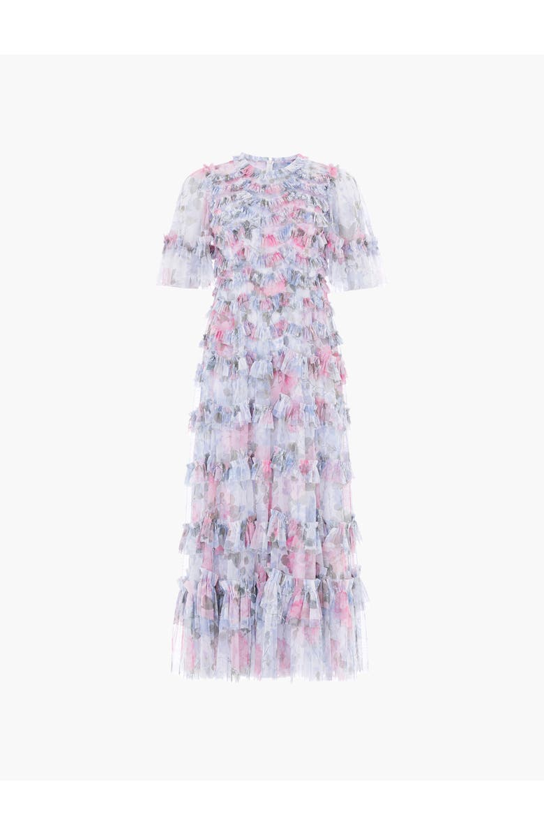 Needle & Thread Camille's Garden Round Neck Dress, Alternate, color, Moonshine