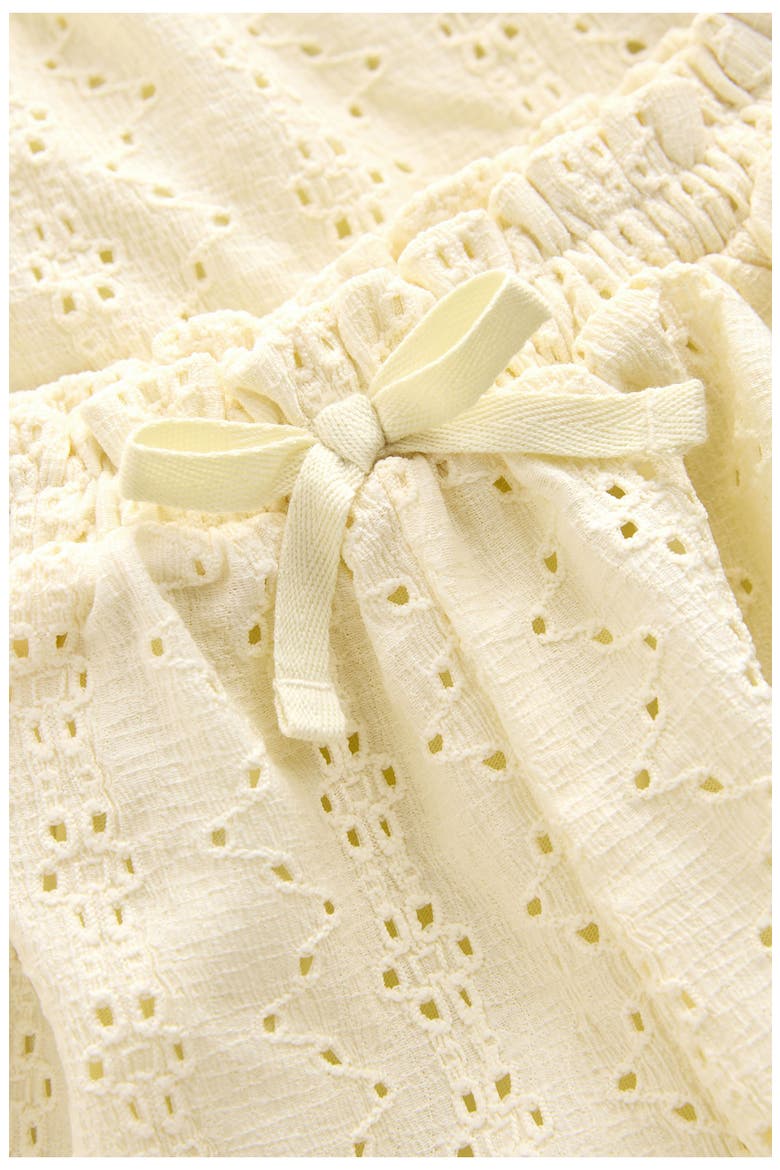 Kids' Broderie Top & Shorts Set, Alternate, color, YELLOW