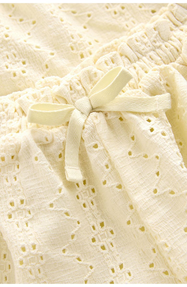 NEXT Kids' Broderie Top & Shorts Set, Alternate, color, Yellow