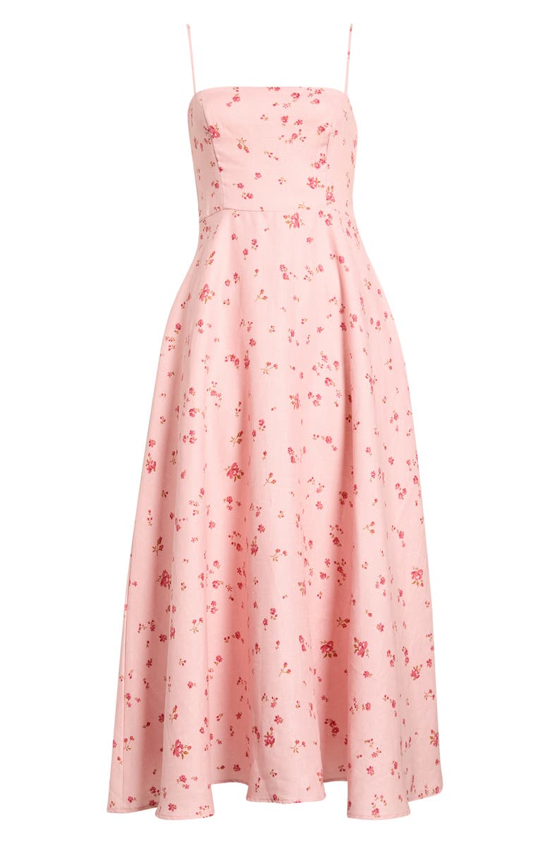 Reformation Monette Linen Maxi Dress, Alternate, color, Noelia
