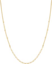 Bony Levy 14K Gold Paper Clip Chain Necklace