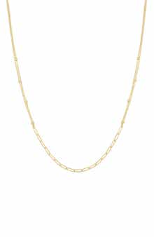 Bony Levy 14K Gold Paper Clip Chain Necklace