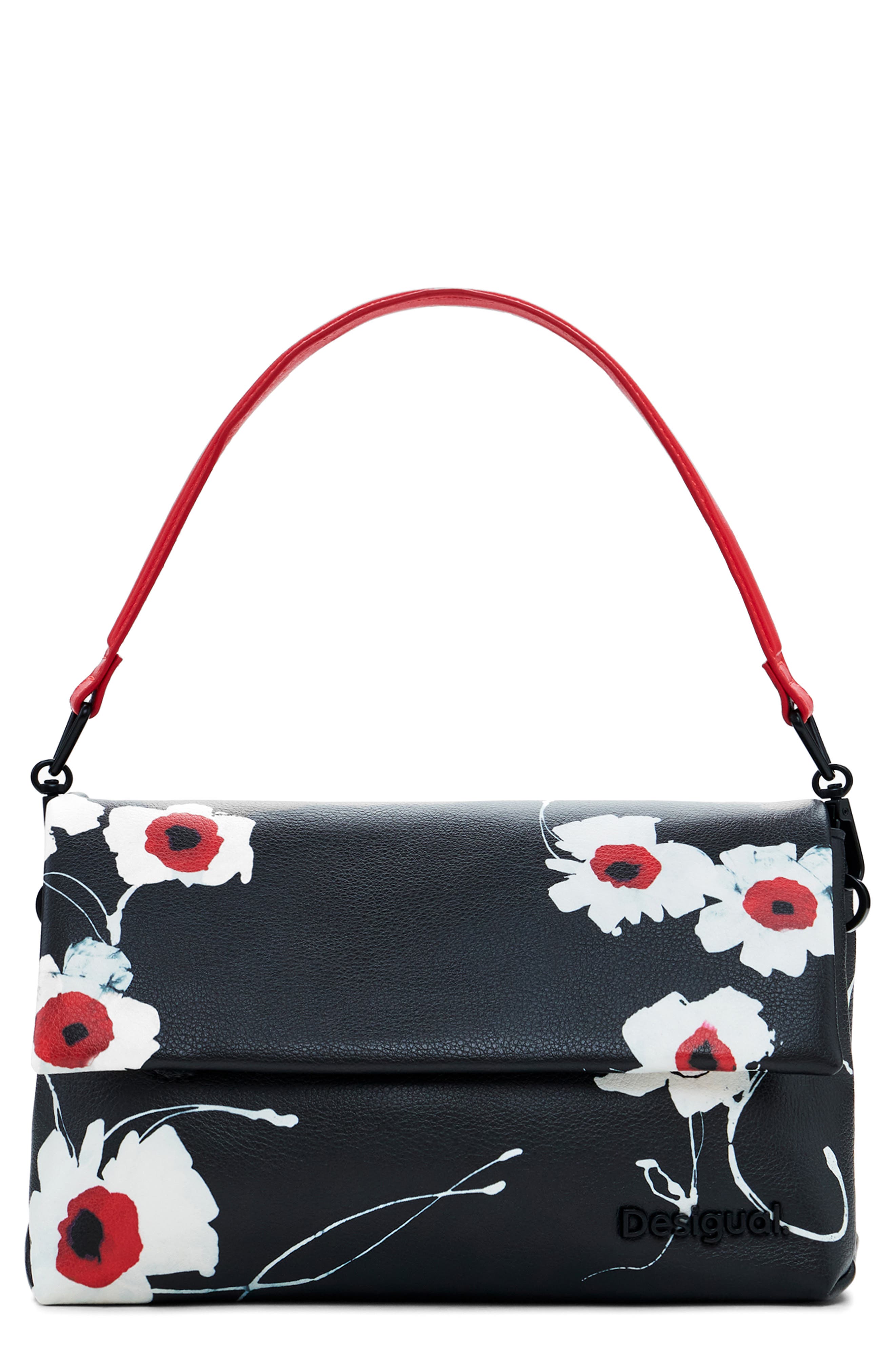 Desigual Faux Leather Shoulder Bag, Main, color, 