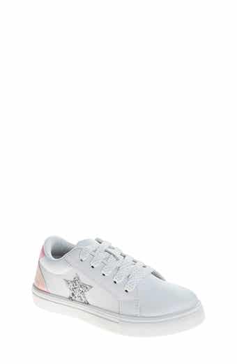 Kensie Kids' Glitter Star Appliqué Low Top Sneaker