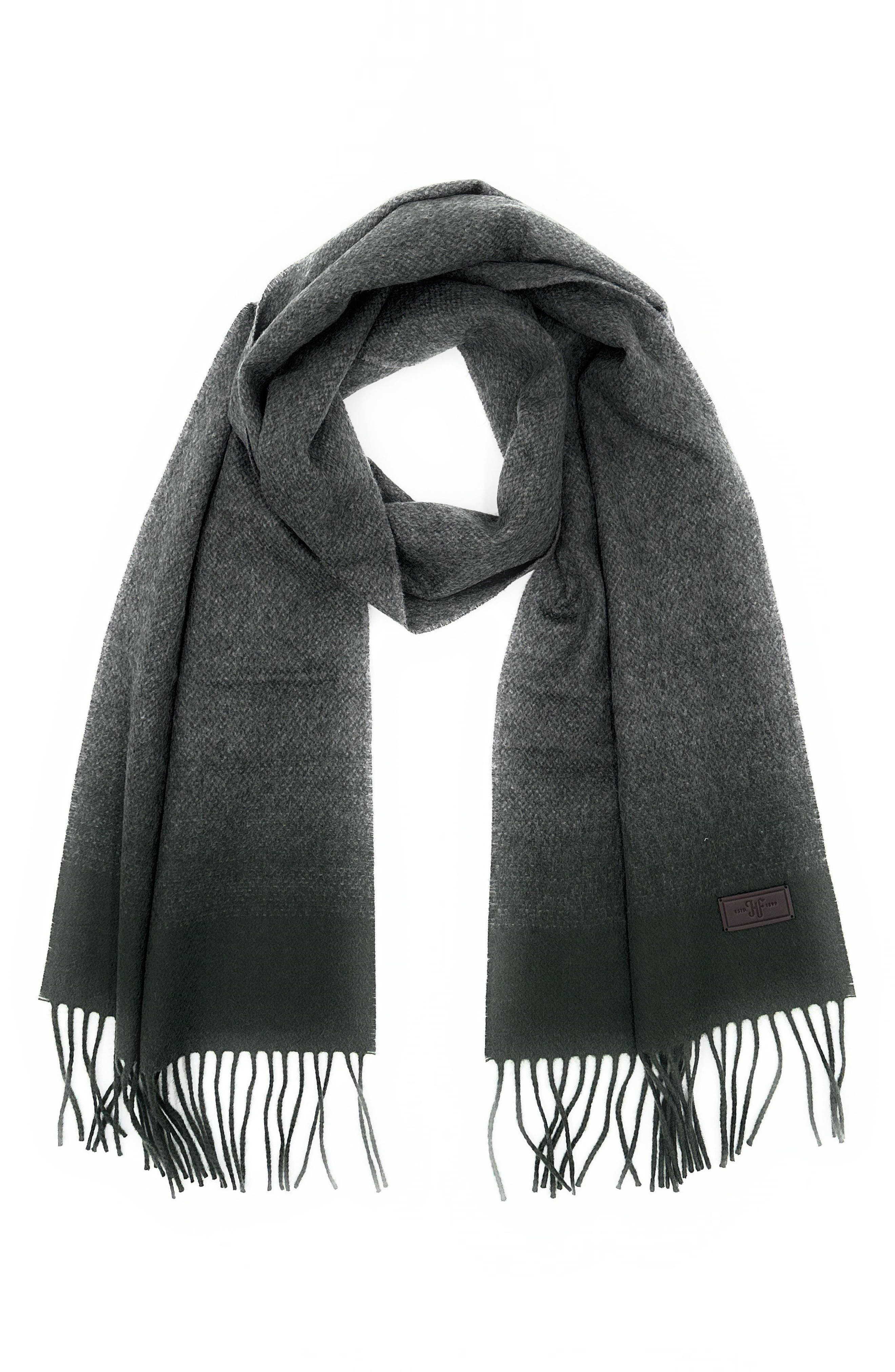 Hickey Freeman Ombré Cashmere Fringe Scarf