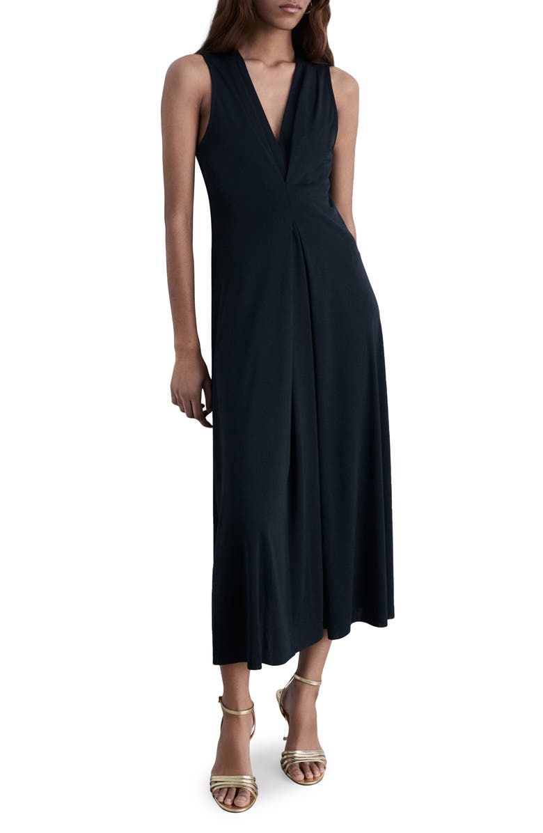 MANGO Pleated Sleeveless Knit Maxi Dress | Nordstromrack