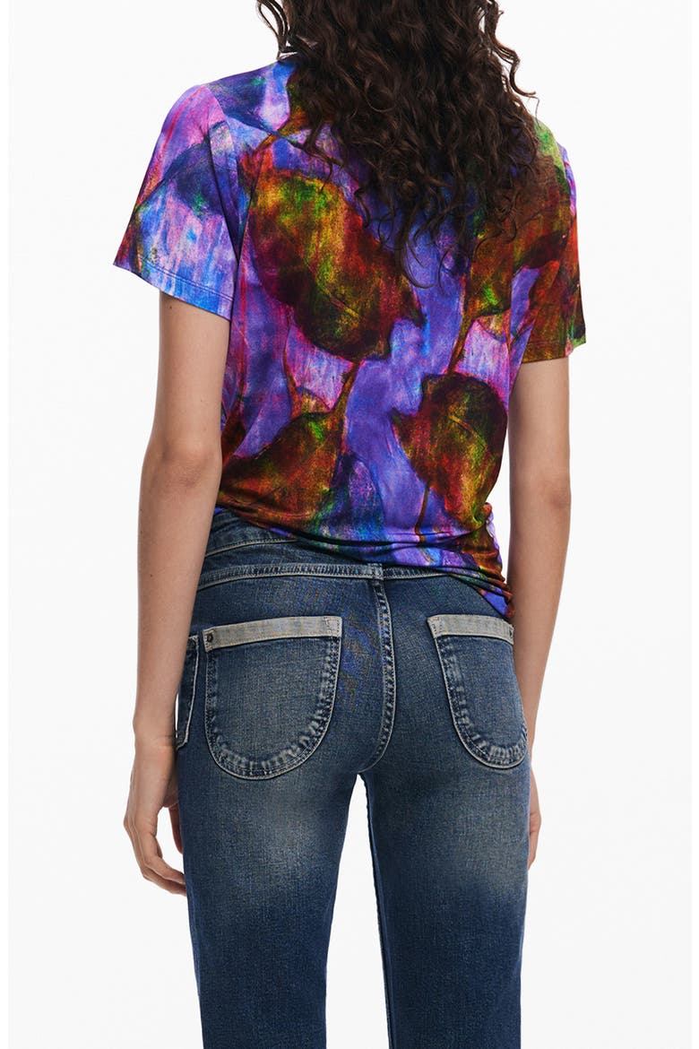 Abstract Print T-Shirt, Alternate, color, LAVENDER MULTI