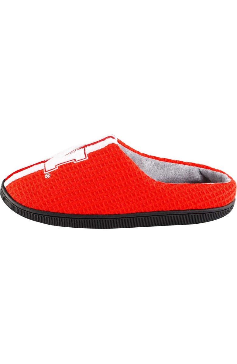 FOCO Men's FOCO Scarlet Nebraska Huskers Team Stripe Memory Foam Slide Slippers, Alternate, color,