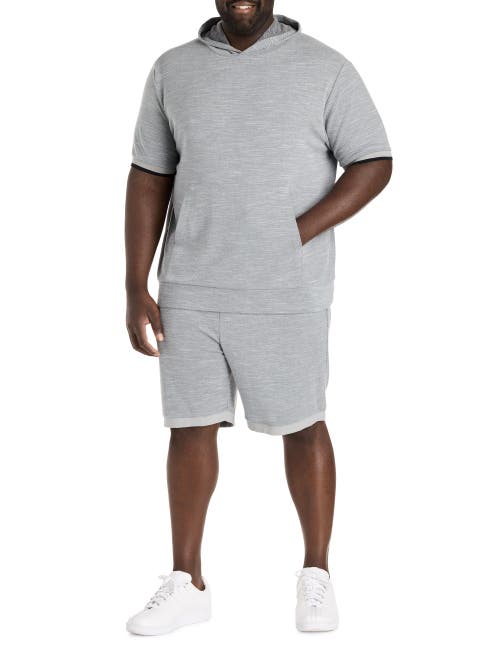Society Of One By Dxl Big & Tall Textured Shorts In Gray