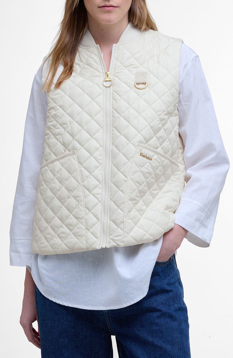 Barbour Rosalie Quilted Vest, Main, color, 