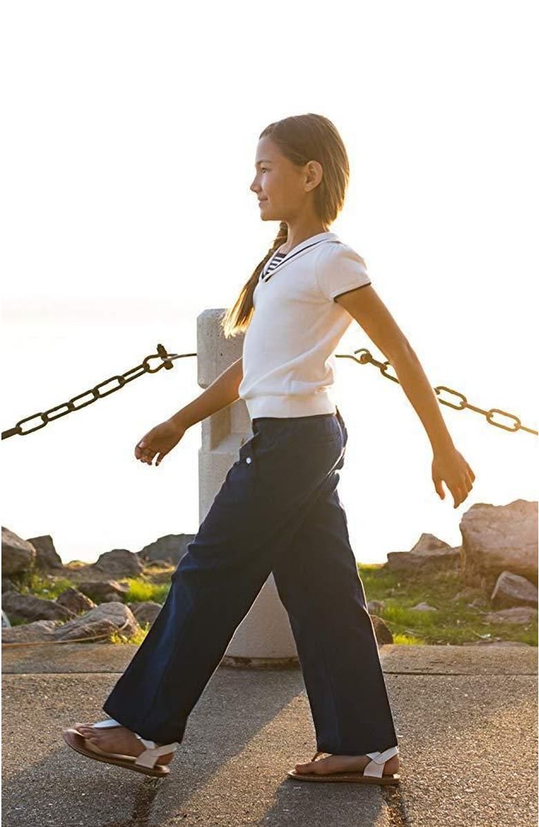 Hope & Henry Baby Girls' Pique Sailor Pant, Infant, Alternate, color, 