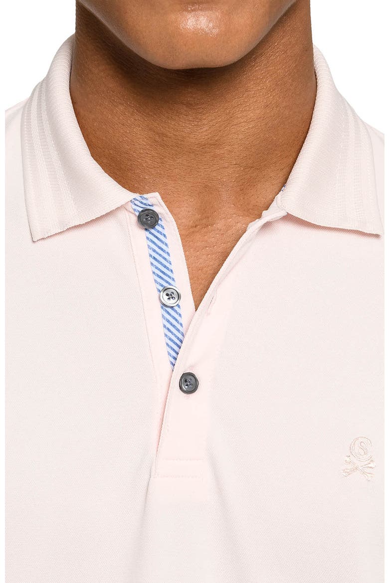 Slim Fit Short Sleeve Solid Polo, Alternate, color, PINK
