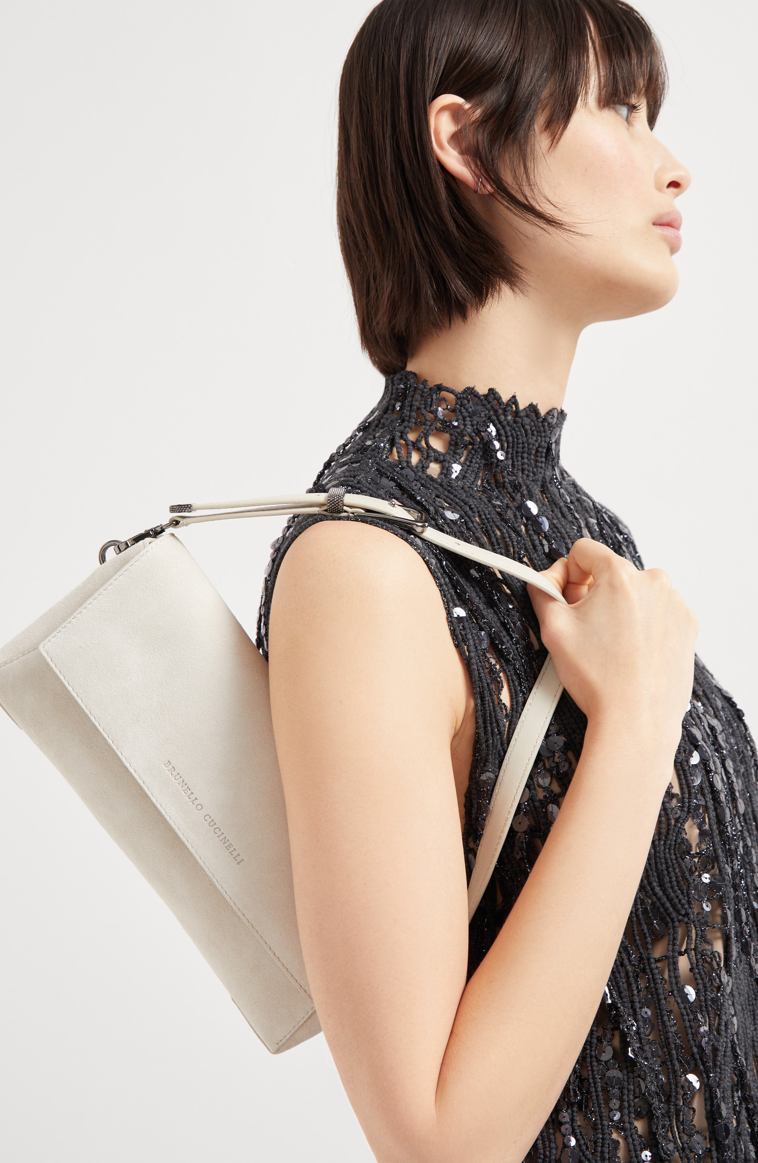 Brunello Cucinelli BC Duo clutch bag, Alternate, color, 