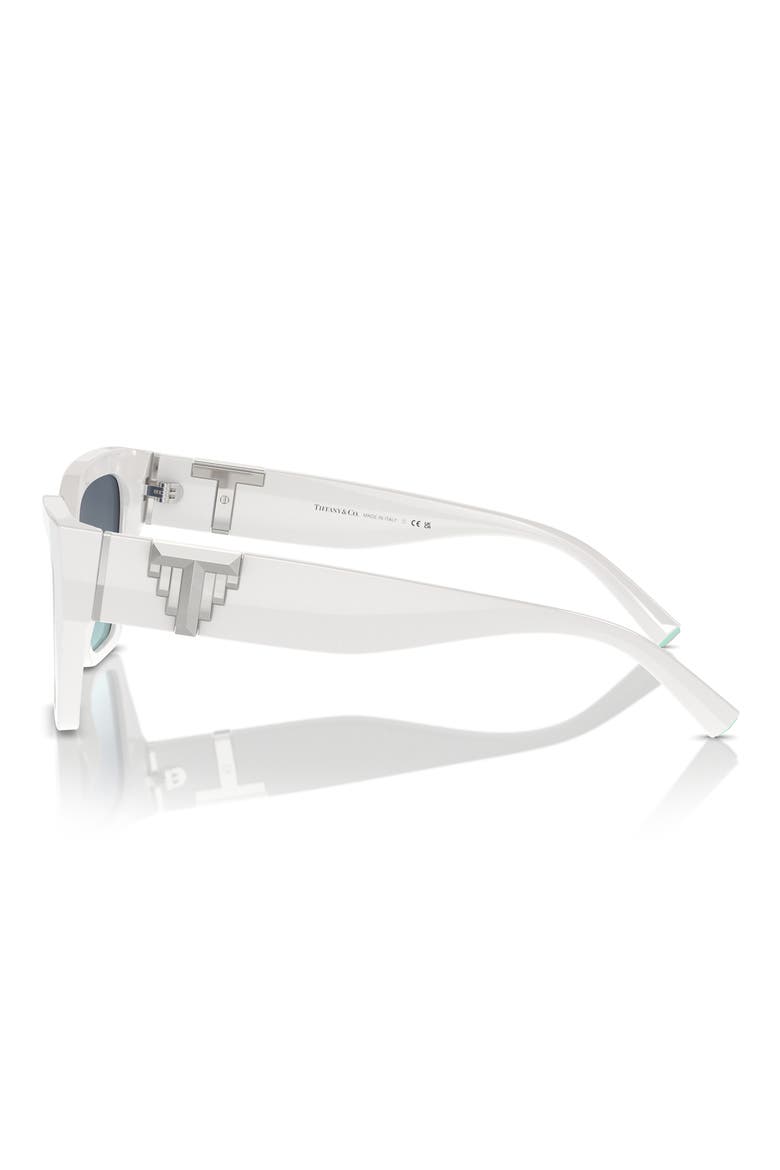 55mm Gradient Cat Eye Sunglasses, Alternate, color, BLUE WHITE