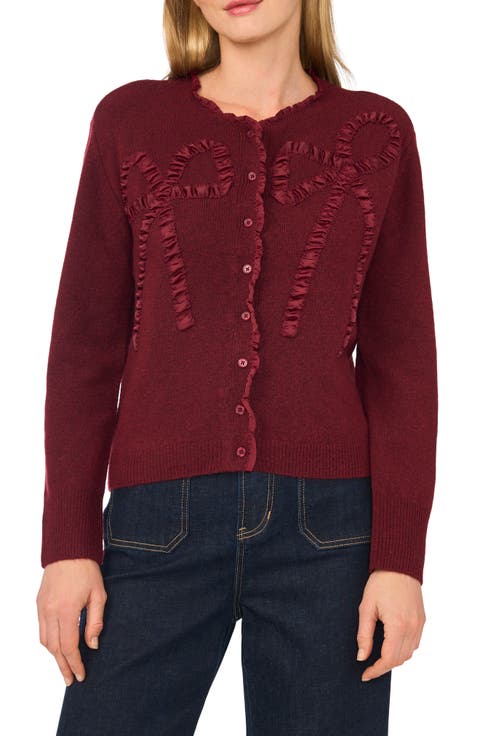 Ruffle Bow Cardigan