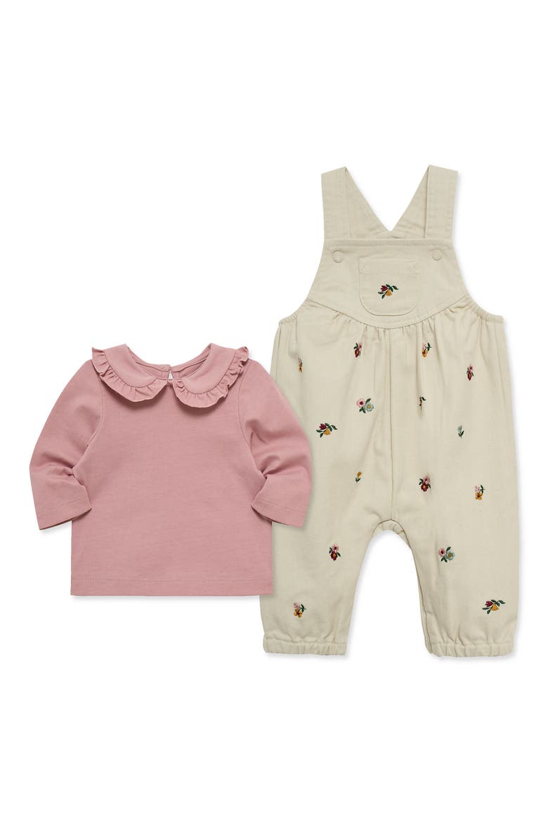 Kids' Posies Overall Set, Alternate, color, TAN