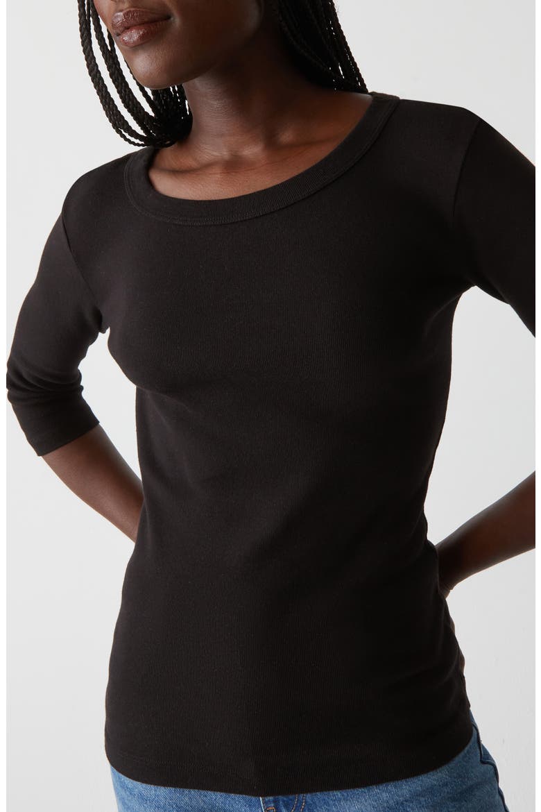 Basic Band Crewneck T-Shirt, Alternate, color, BLACK