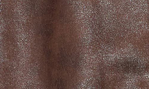 Braveman Faux Shearling Lined Bomber Jacket In Dark Brown
