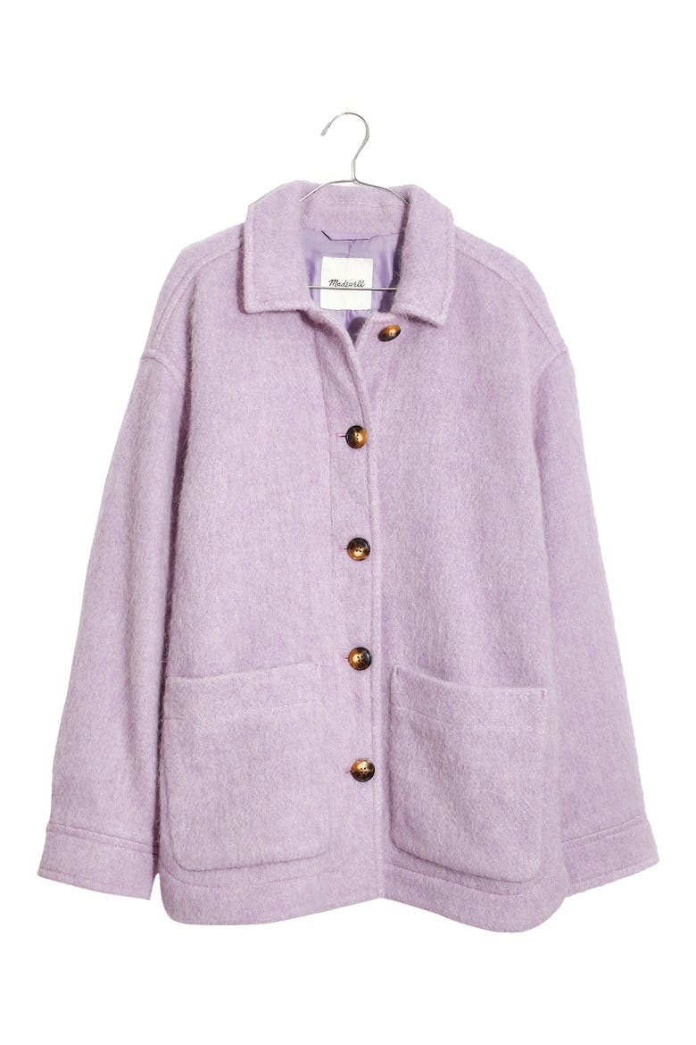 Walton Shirt Jacket, Main, color, LILAC MELANGE