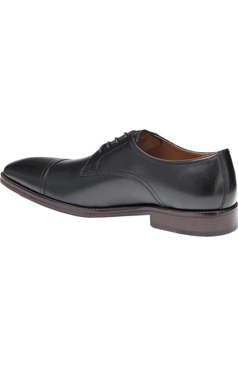 Johnston & Murphy Hedley Cap Toe Derby, Alternate, color, Black Full Grain