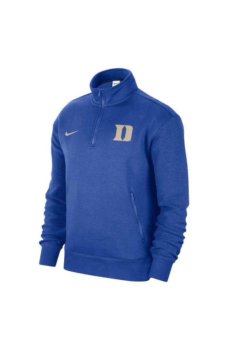 Nike Men's Nike Royal Duke Blue Devils Campus Athletic Department Quarter-Zip Sweatshirt, Alternate, color, Royal