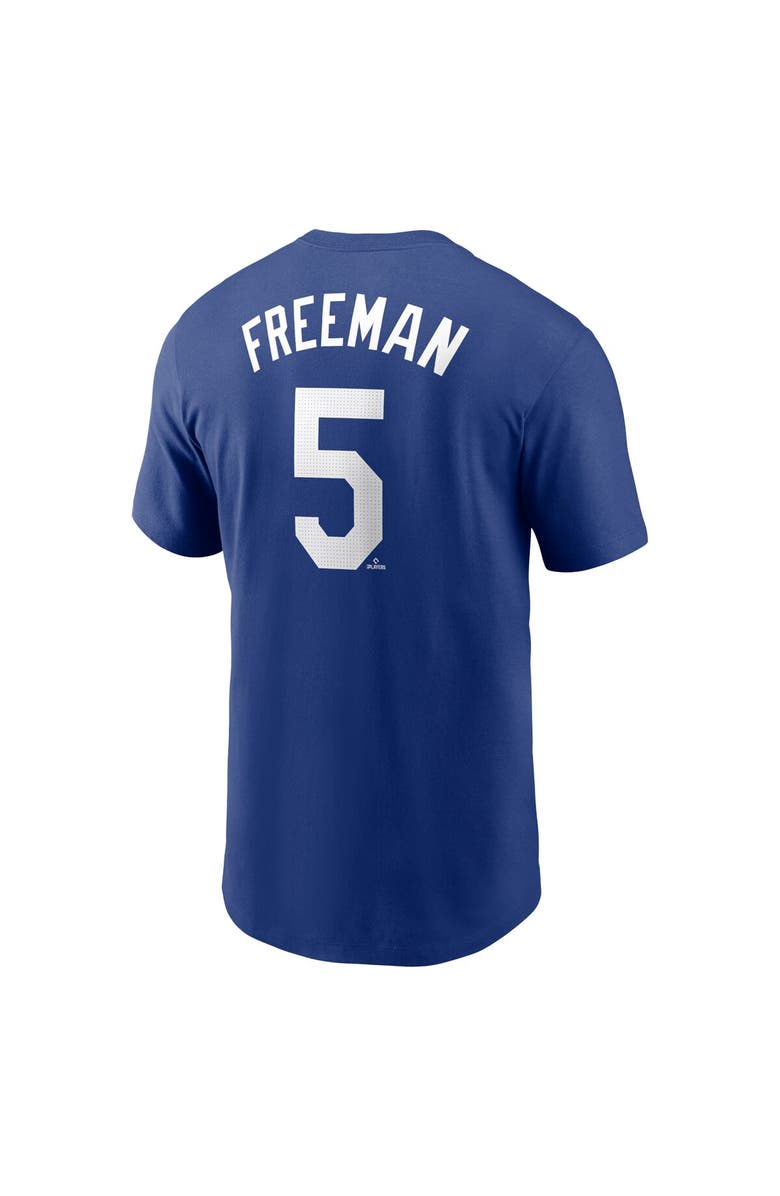 Nike Men's Nike Freddie Freeman Royal Los Angeles Dodgers Fuse Name & Number T-Shirt, Alternate, color, Royal