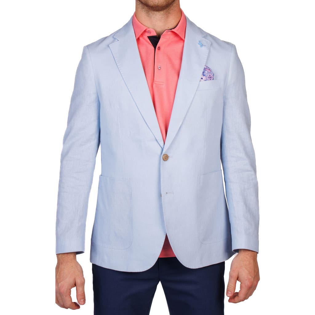 Tailorbyrd Linen Blend Sport Coat In Blue