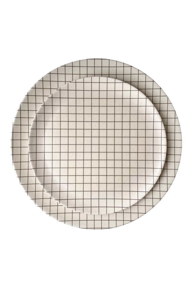 Set of 4 Dinner Plates, Alternate, color, METRIC
