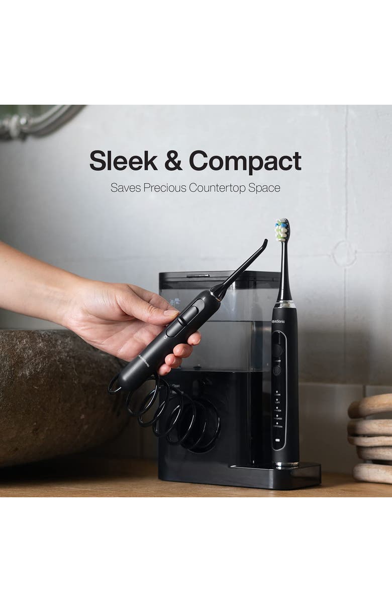 AQUASONIC Home Dental Center PRO - Black Series Pro+Oral Irrigator, Alternate, color, Black