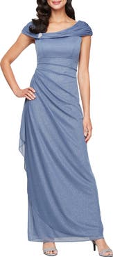 Alex Evenings Embellished L-Neck Gown
