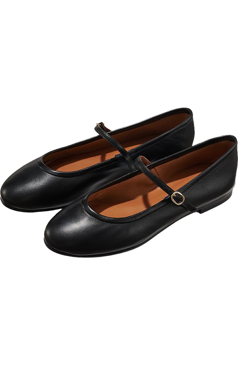 MARGAUX The Demi Jane Flat, Alternate, color, Black Nappa