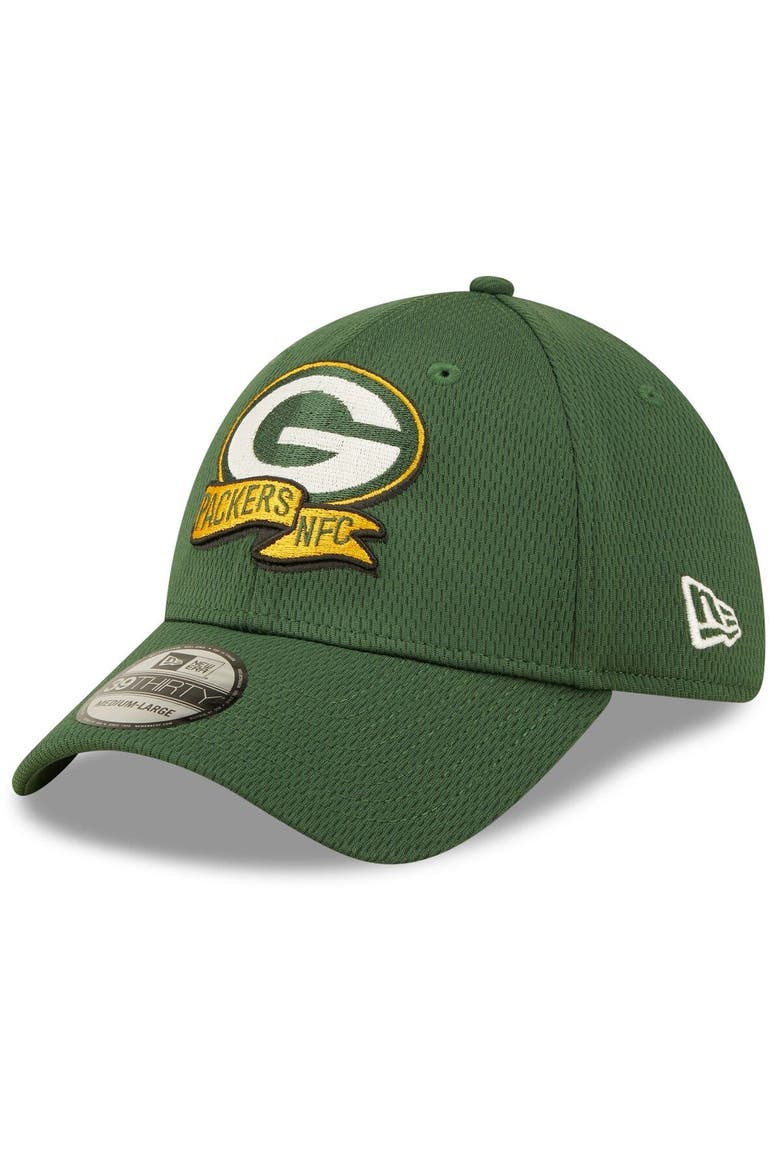Men's New Era Green Green Bay Packers 2022 Sideline 39THIRTY Coaches Flex Hat, Alternate, color, Green