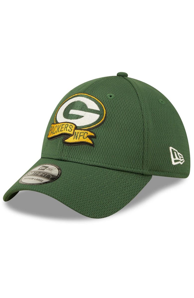 New Era Men's New Era Green Green Bay Packers 2022 Sideline 39THIRTY Coaches Flex Hat, Alternate, color, 