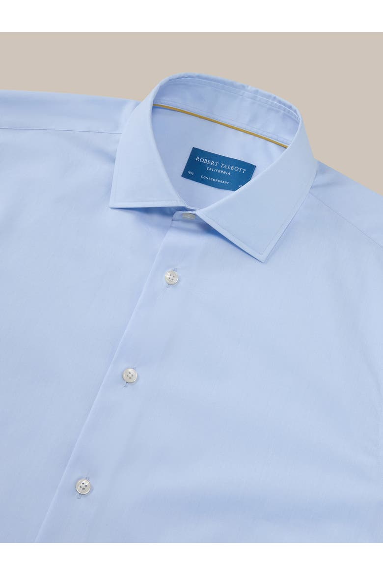 Reynolds Light Weight Poplin Contemporary Fit Shirt, Alternate, color, Light Blue