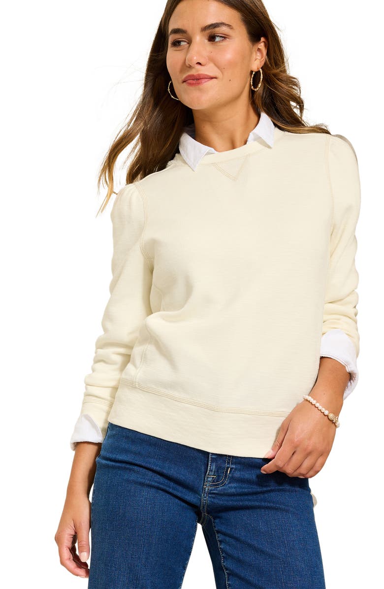 Tommy Bahama Tobago Bay Crewneck Sweatshirt, Alternate, color, Coconut