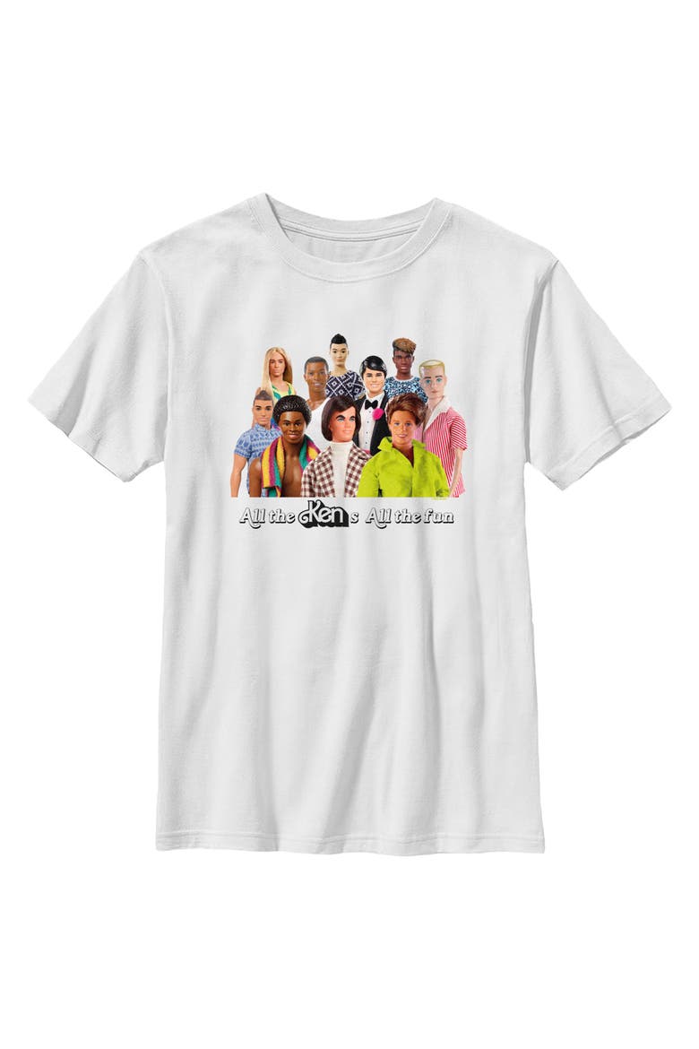 Boys' All the Kens and All the Fun T-Shirt, Main, color, White